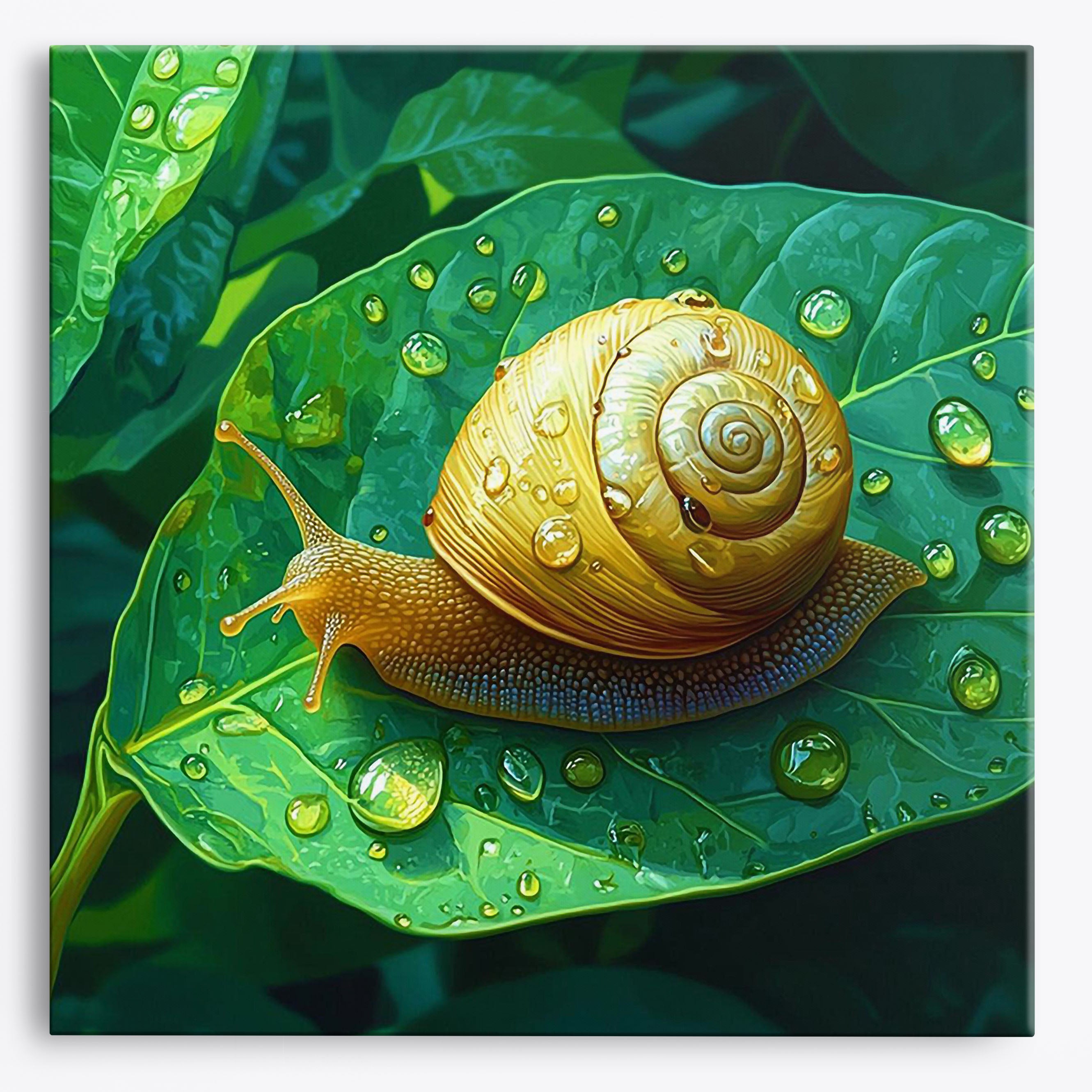 Dewy Snail No Frame / Regular (15.75"x15.75"/40x40cm) / 24 colors