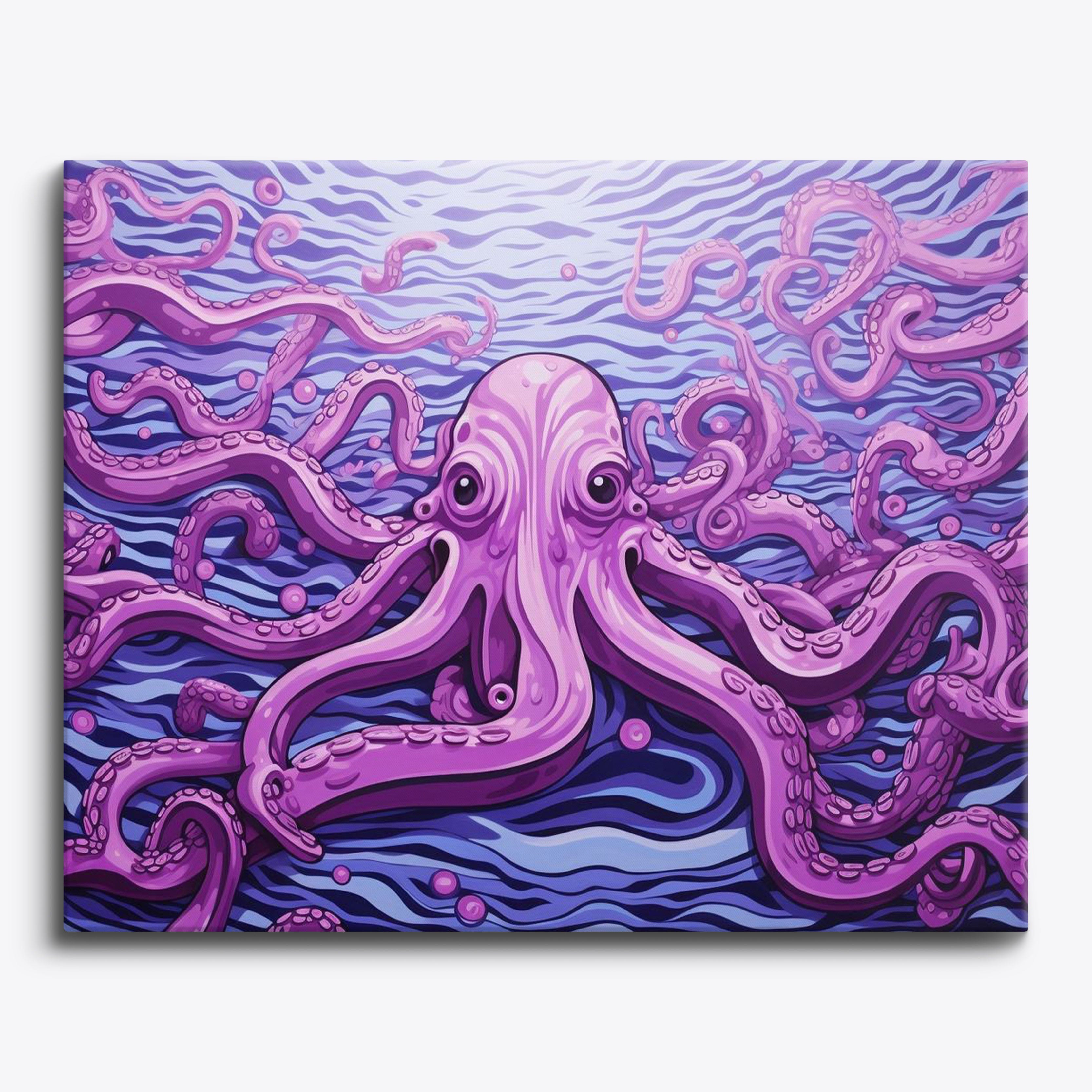 Lively Purple Octopus No Frame / 24 colors