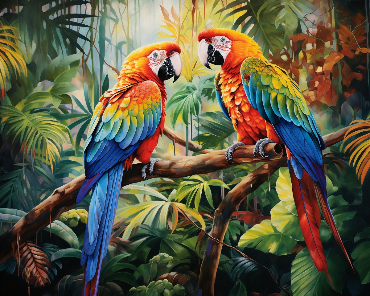 Macaw Pair