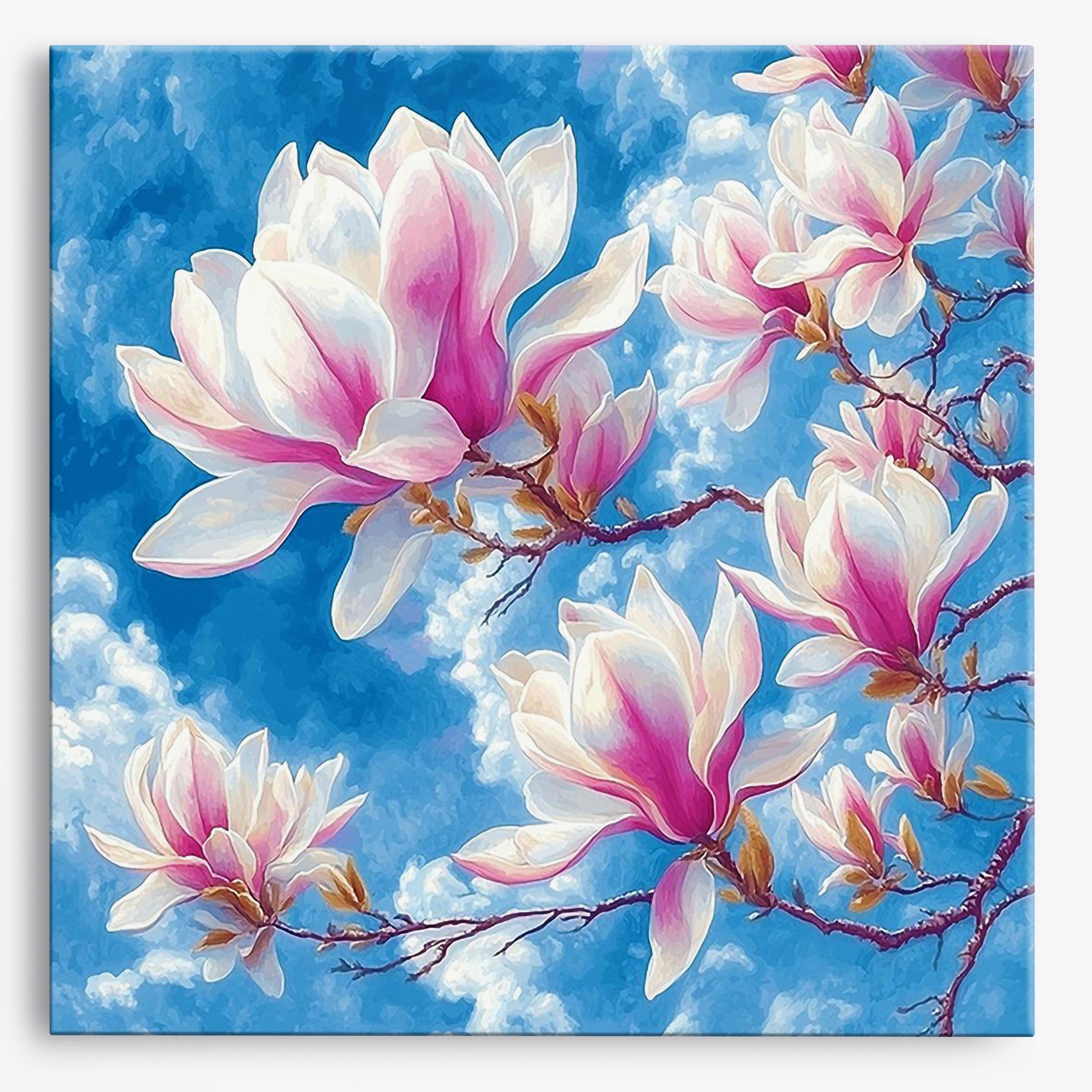 Magnolia Splendor No Frame / Regular (15.75"x15.75"/40x40cm) / 24 colors