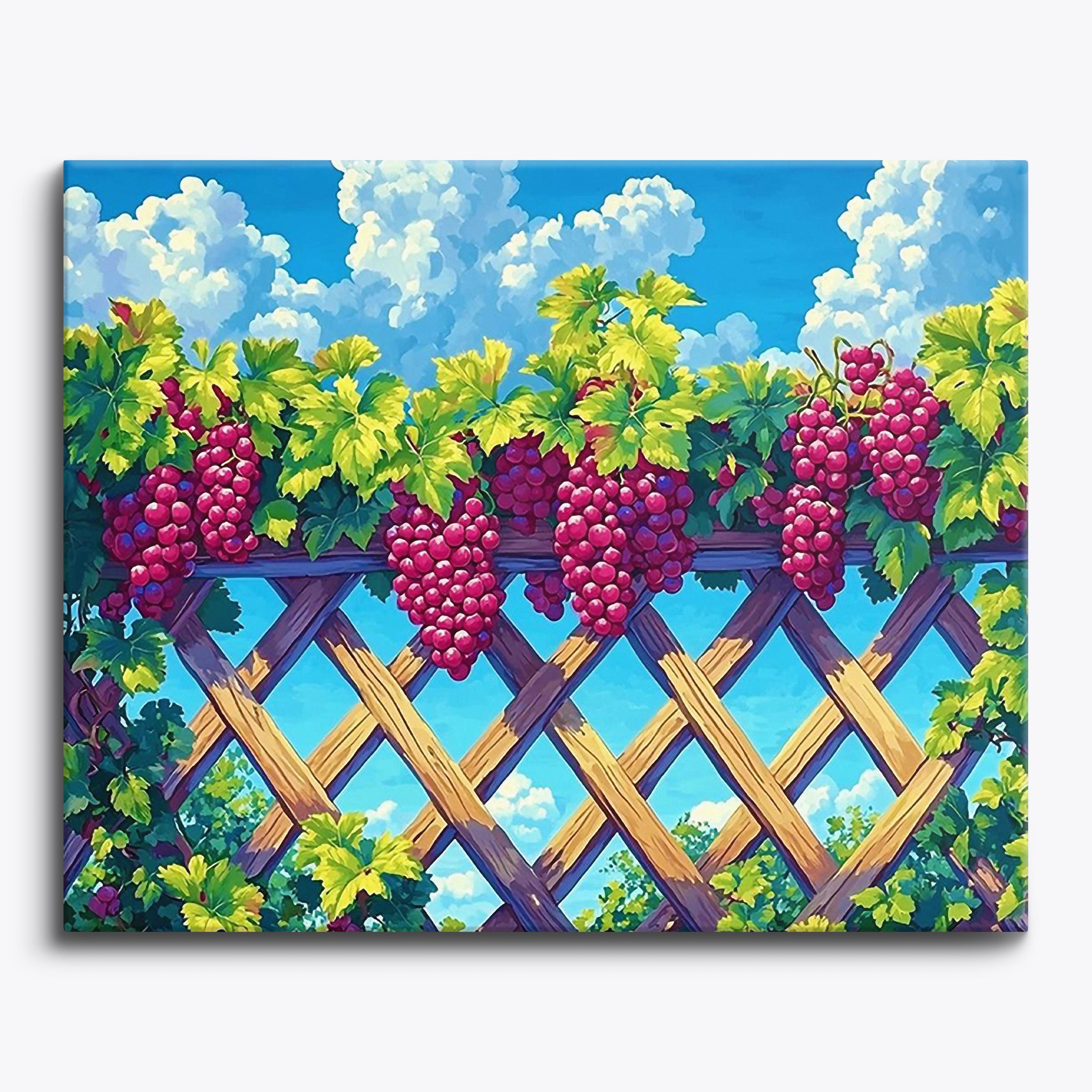 Ripening Grapes No Frame / Regular (15.75"x19.7"/40x50cm) / 24 colors