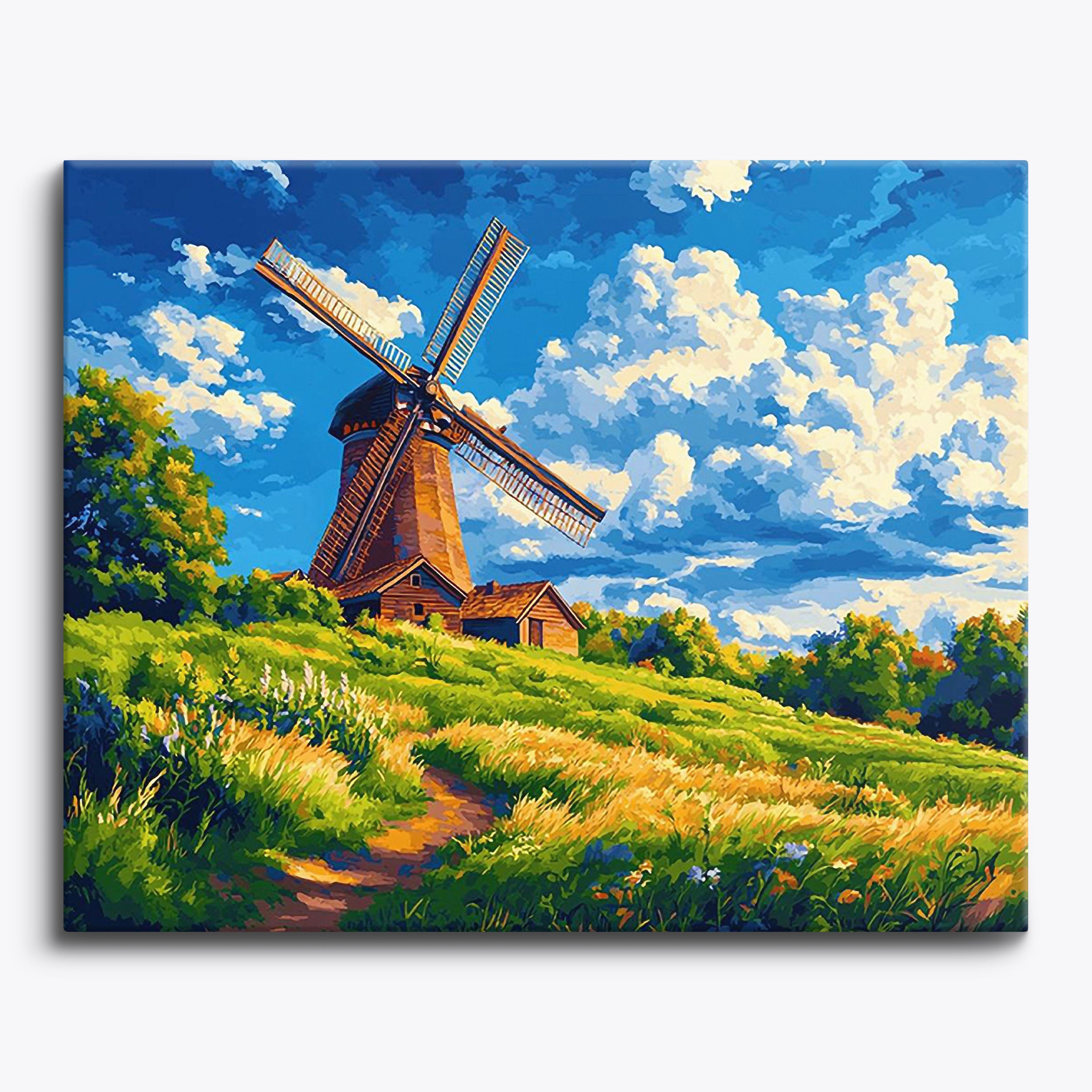 Windmill Dance No Frame / Regular (15.75"x19.7"/40x50cm) / 24 colors