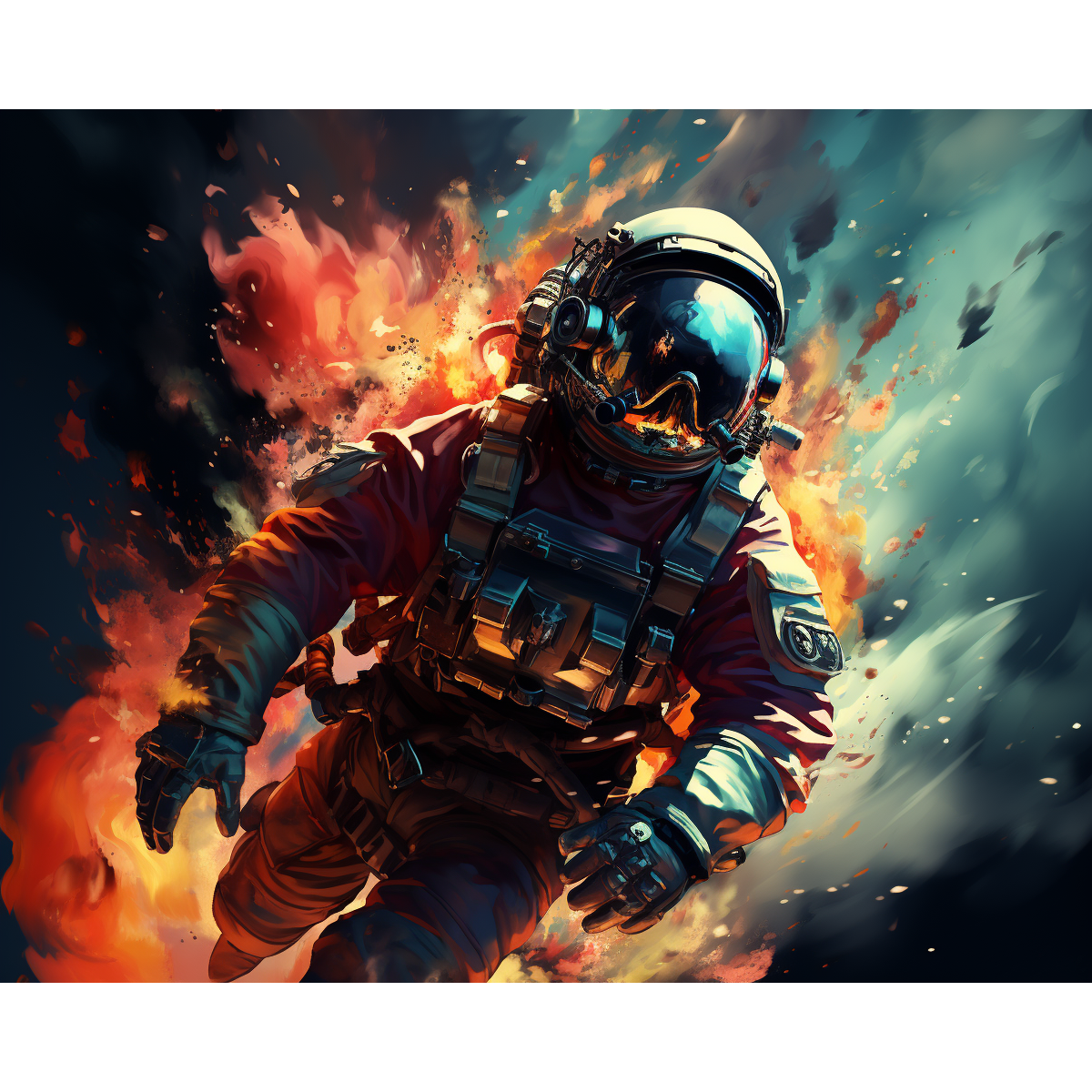 Astronauta in fiamme