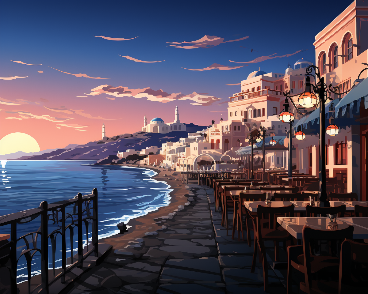 Serenità costiera greca