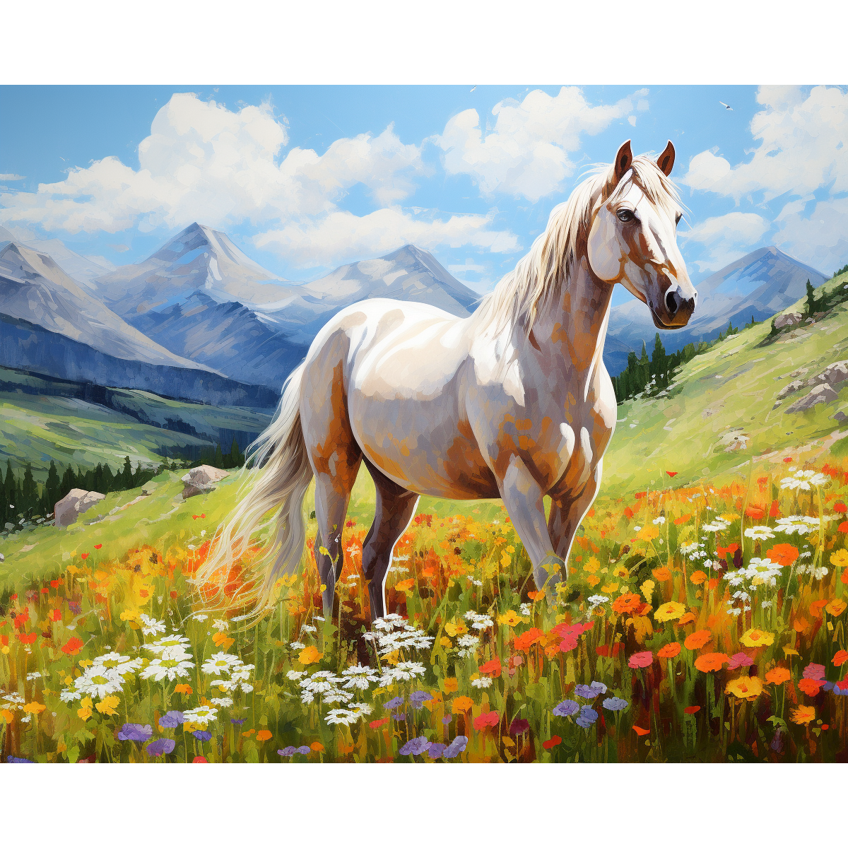 Il cavallo bianco di Meadow Grace