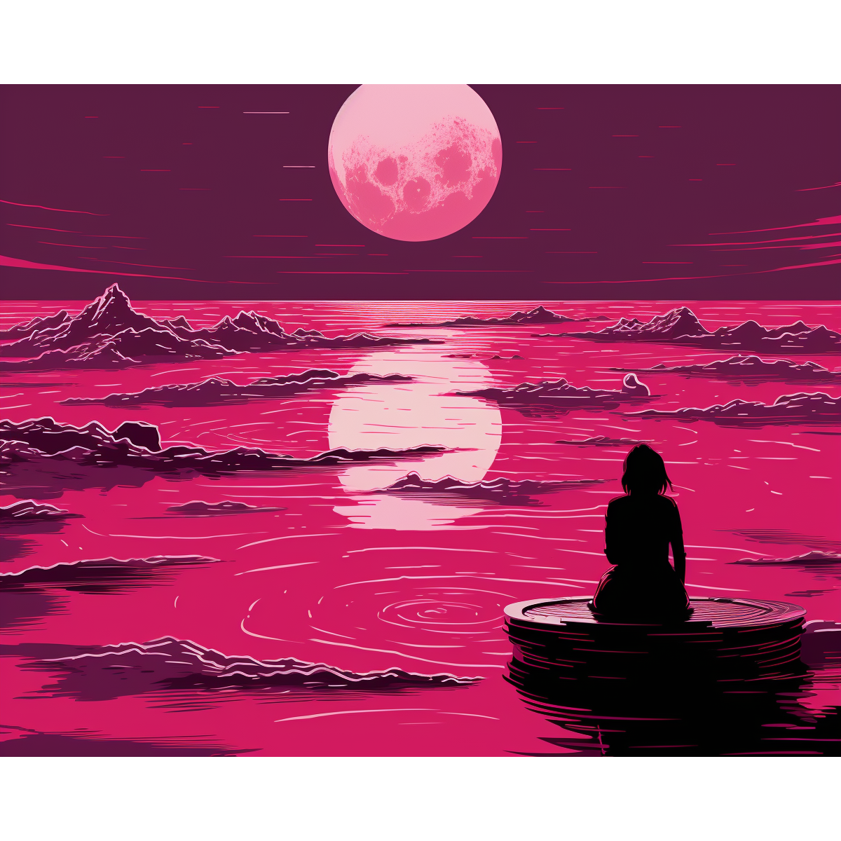 Chiaro di luna rosa